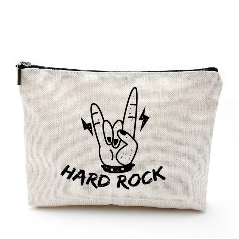 Cotton Linen Zipper Cosmetic Bag